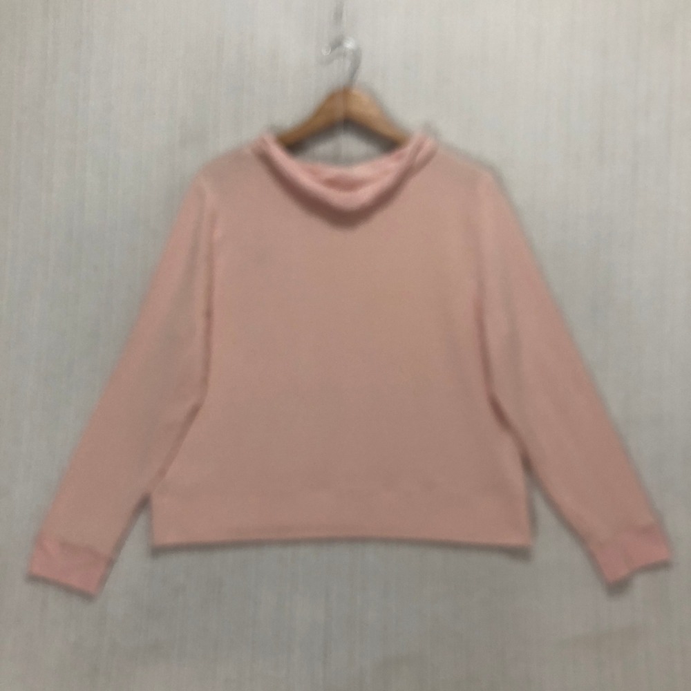 Tommy Hilfiger Sport Womens Pink Cowl Neck Pullover Sweatshirt L Long Sleeve - Picture 7 of 9